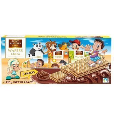 Feiny Kinder-Waffeln 5 x 45 g - Belgische Waffelbiskuits