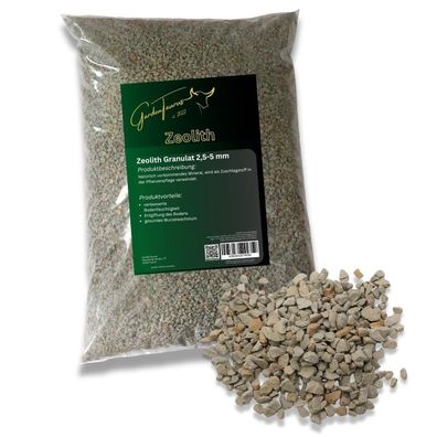 Zeolith Granulat 2,5-5mm für viele Anwendungsmöglichkeiten 5 Liter
