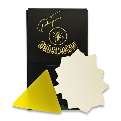 GardenTaurus® Gelbstecker Sunflower Design, 100 Stück (10x10),