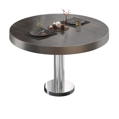 BML | Bistro Loungetisch | Ø: 60 x 41 cm | Wenge / Edelstahl | Bistro Loungetisch G