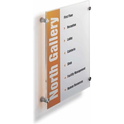 Durable Türschild Crystal SIGN Acryl transparent DIN A3