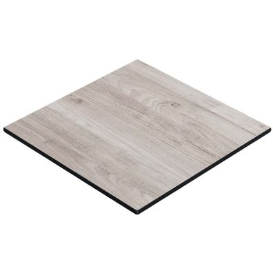 Compact | Gastro HPL Tischplatte | B: 60 x 60 cm | Eiche-Weiß | Quadratisch | Gastr