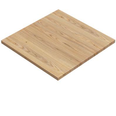California | Bistro Außen Tischplatte | Massiv | 80 x 80 x 2,5 cm | Eiche | Gastro T