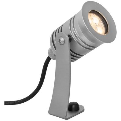 Boden Strahler AUSSEN ?150mm | LED | Silber | Alu | Fluter Flutlicht Aussenlampe Aus