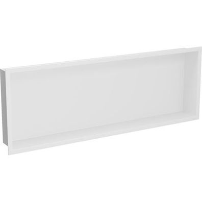 Mexen X-Wall-R Einbauregal mit Flansch 90 x 30 cm, Weiß - 1920903010