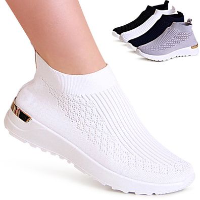 topschuhe24 2065 Damen Sneaker Light Slipper