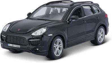 BBurago 18-21056 - Modellauto - Porsche Cayenne Turbo (schwarz, Maßstab 1:24)