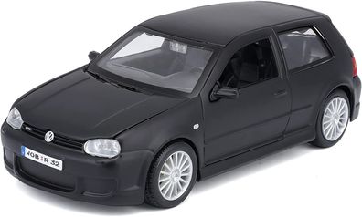 Maisto 31290 - Modellauto - Volkswagen Golf R32 (matt schwarz, Maßstab 1:24)