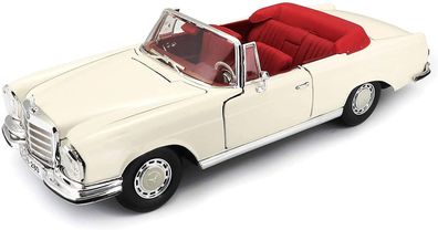 Maisto 31811 - Modellauto - Mercedes 280SE Cabrio '66 (creme, Maßstab 1:18)