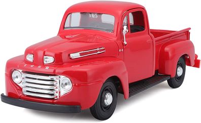 Maisto 31935 - Modellauto - Ford F1 Pick-Up '48 (rot, Maßstab 1:25) Pickup Truck