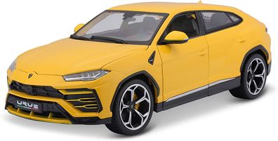 Bburago 18-11042Y - Modellauto - Lamborghini Urus (gelb, Maßstab 1:18)