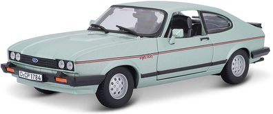 Bburago 18-21093 - Modellauto - Ford Capri '82 (grün, Maßstab 1:24) Modell Auto