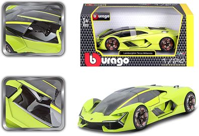 Bburago 18-21094 - Modellauto - Lamborghini Terzo Millennio (grün, Maßstab 1:24)