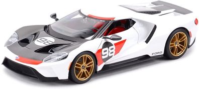 Maisto 31390 - Modellauto - Ford GT '21 Heritage Edition (weiß, Maßstab 1:18)