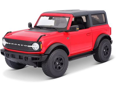 Maisto 31456 - Modellauto - Ford Bronco '21 Wildtrack (rot, Maßstab 1:18) Modell