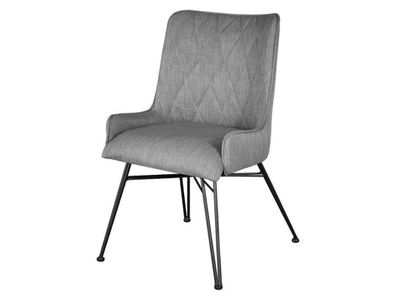 Livin Hill Stuhl Adesso Grau, schwarze Beine ADESD03B