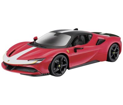 Bburago Modellauto Ferrari SF90 Stradale Signature Serie (rot, Maßstab 1:18)