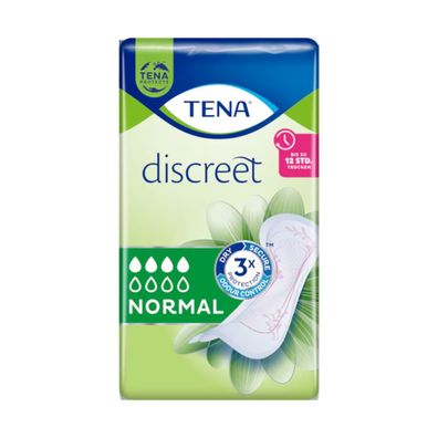 12x TENA Discreet Normal Inkontinenzeinlage | Packung (24 Stück)