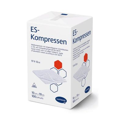 Hartmann ES-Kompressen verschiedene Größen, unsteril - 10 x 10 cm | Packung (100 Komp