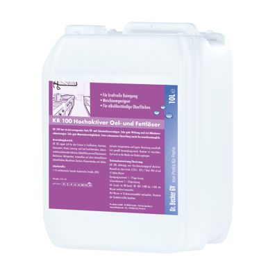 Dr. Becher KR 100 Hochaktiver Öl- und Fettlöser - 10 Liter | Kanister (10 l)