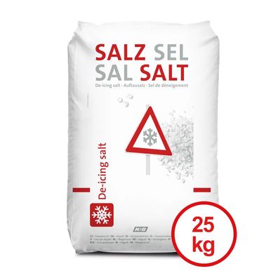 40x K+S AG Stein-Auftausalz Streusalz für den Winterdienst, trocken | Sack (25 kg)