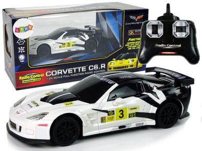 Sportwagen R/C 1:24 Corvette C6.R Weiß 2.4 G Lights