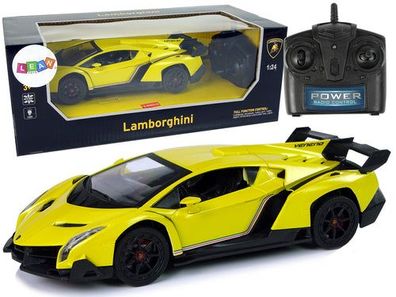 Sportwagen R/C 1:24 Lamborghini Veneno Gelb 2.4 G Lights