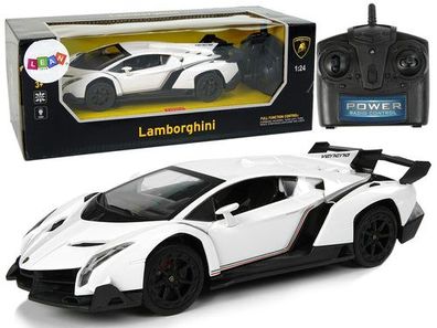 Sportwagen R/C 1:24 Lamborghini Veneno Weiß 2.4 G Lights