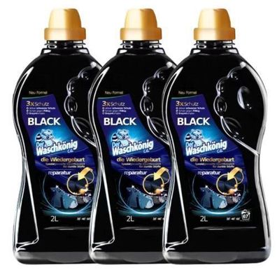 Der Waschkönig Black Spezialwaschmittel Gel 3x2 l