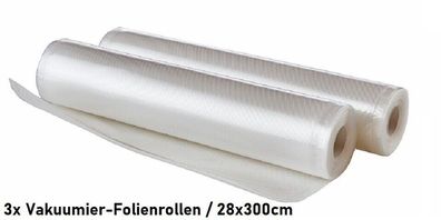 RESCH Vakuumierbeutel-Adapter 12 Vakuumierrollen, 28cmx3m alle Vakuumierer