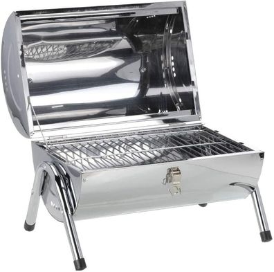 RESCH 502598 Holzkohlegrill 46 Cm, rill Holzkohle mit Deckel, utdoor, Tischgrill