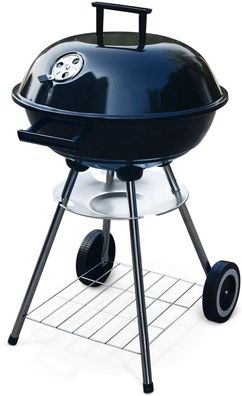 RESCH 502595 Holzkohlegrill 44 Cm, rill Holzkohle, Kugelgrill mit Deckel, utdoor