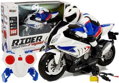 Ferngesteuerter Motorrad R / C 2.4G Weiß