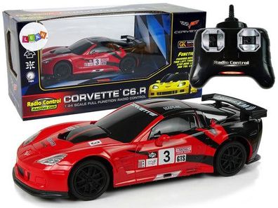 Sportwagen R/C 1:24 Corvette C6.R Rot 2.4 G Lights