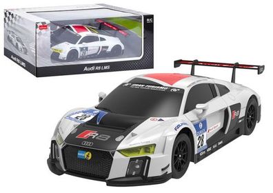 Auto R/C 1:24 Ferngesteuerter Sport AUDI R8 LMS Weiß und Schwarz