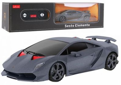 RC Sportwagen 1:24 Ferngesteuerter Lamborghini Sesto Elemento Grau