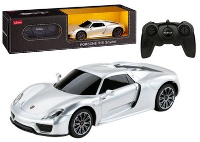 RC Sportwagen 1:24 Ferngesteuerter Porsche 918 Spyder Silber