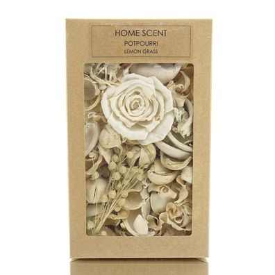 Kaemingk HOME SCENT Duft-Potpourri Lemon Grass mit Rosenblüte - 150 Gramm