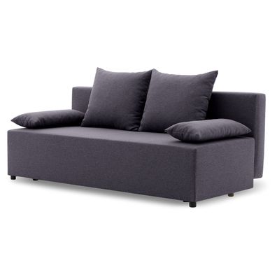 Couch SINE 190x75 mit schlaffunktion - Klassisch Design - Schlafcouch mit Kissen