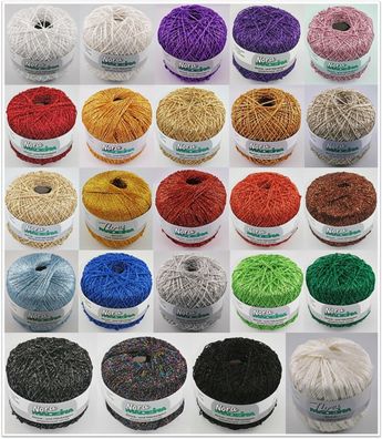 25g Madeira Nora Häkelgarn Effektgarn Glitzergarn Stricken Häkeln GP 259,60€/1kg