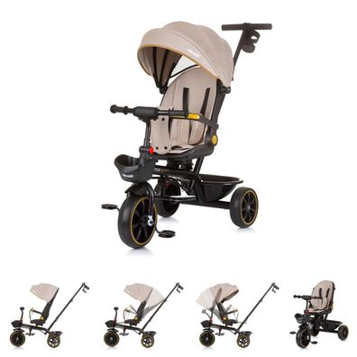 B-Ware Chipolino Tricycle Max Sport 2 in 1, Dreirad, Becherhalter, beige