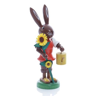 Osterfigur Hase Gärtner mit Blume Höhe ca 9 cm NEU Osterdeko Osterhasenfigur