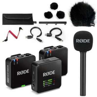 Rode Mikrofon-Funksystem Wireless GO Gen 3 Interview Set 1 BK