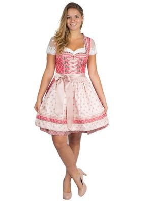 Krüger Dirndl Kalea 50er Länge rot pink - Größe: 40 Farbe: pink Länge: