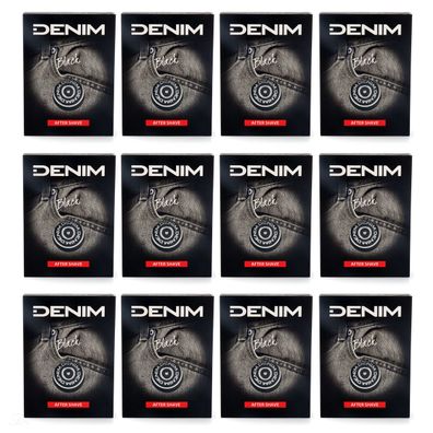 DENIM BLACK After Shave - 12x 100ml