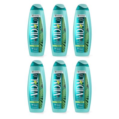 VIDAL Schaumbad white musk - weisser Moschus 6x 500 ml tonifizierend