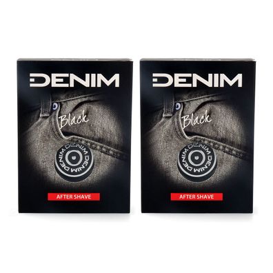 DENIM BLACK After Shave - 2x 100ml