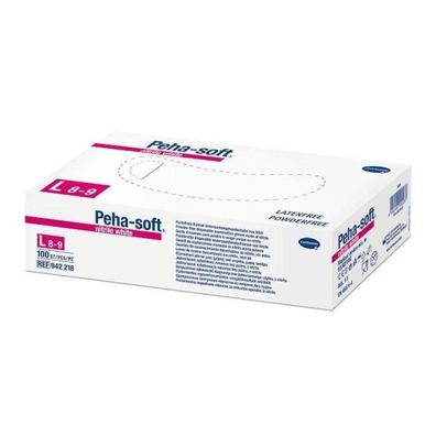 10x Hartmann Peha-soft® nitrile white Einmalhandschuhe, puderfrei 200 Stk. - L / Weiß