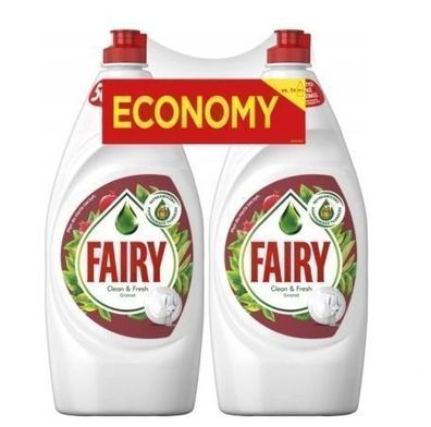 Fairy Granatapfel-Geschirrspülmittel, 2 x 900 ml