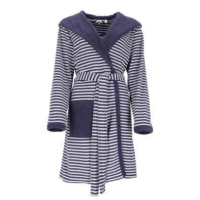 Esprit Damenbademantel striped hoody